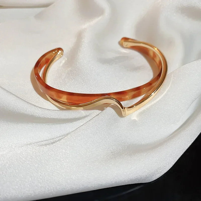Metal Bangles Geometric C- shaped Bracelets