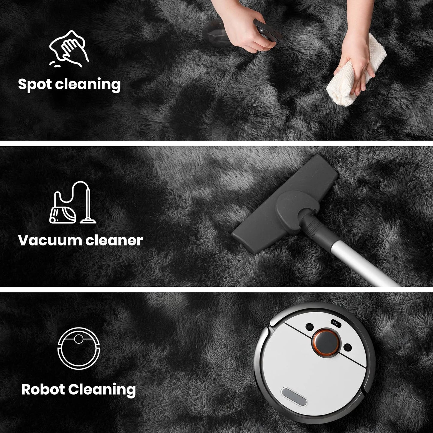Minimalist Style Living Room Carpet Fluffy
