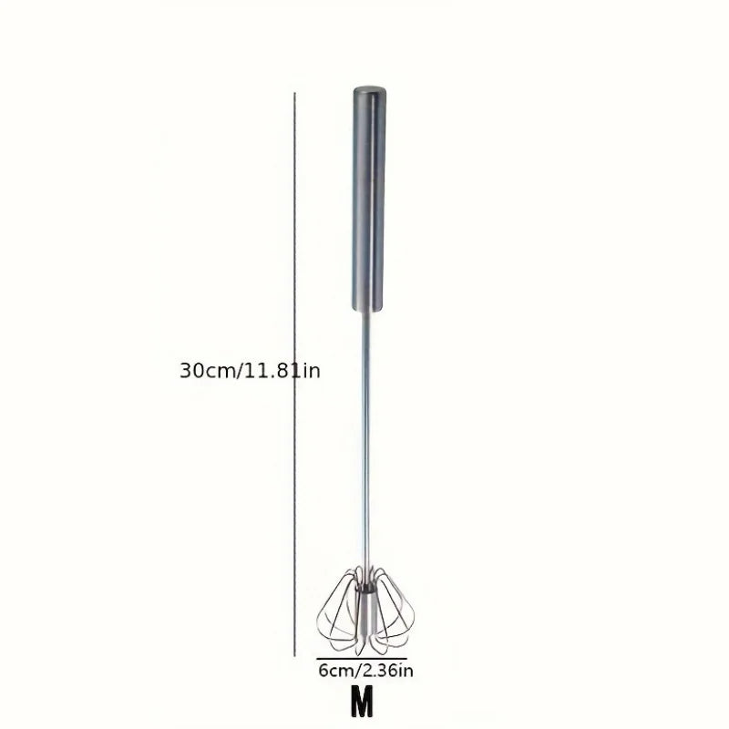 Stainless Steel Egg Beater Semi-Automatic Mixer