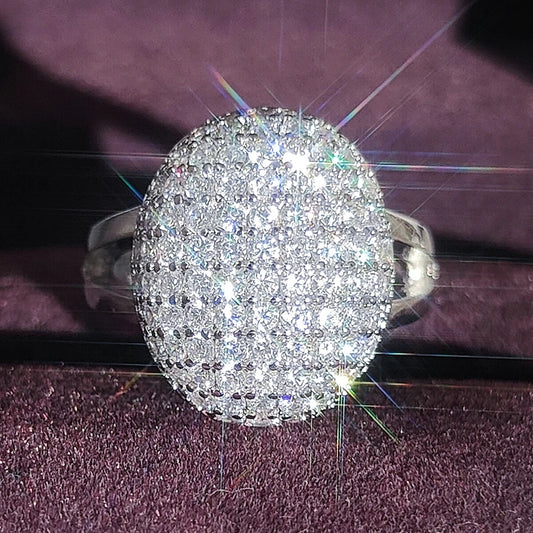 Silver Gifts 88 CZ Unique R103 Rings