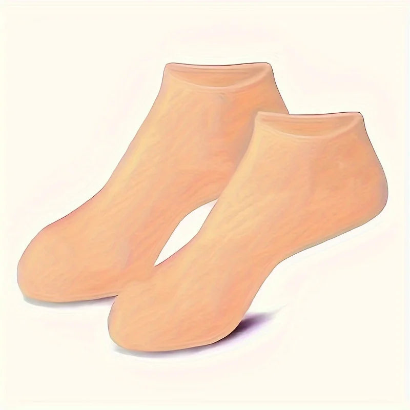 2 Pack Moisturizing Silicone Gel Socks