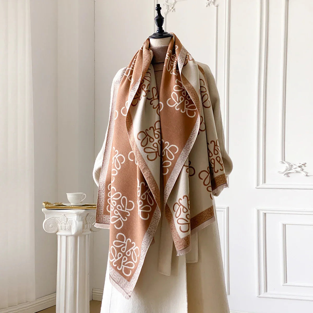 سكارف الكشمير الدافئ الفاخر