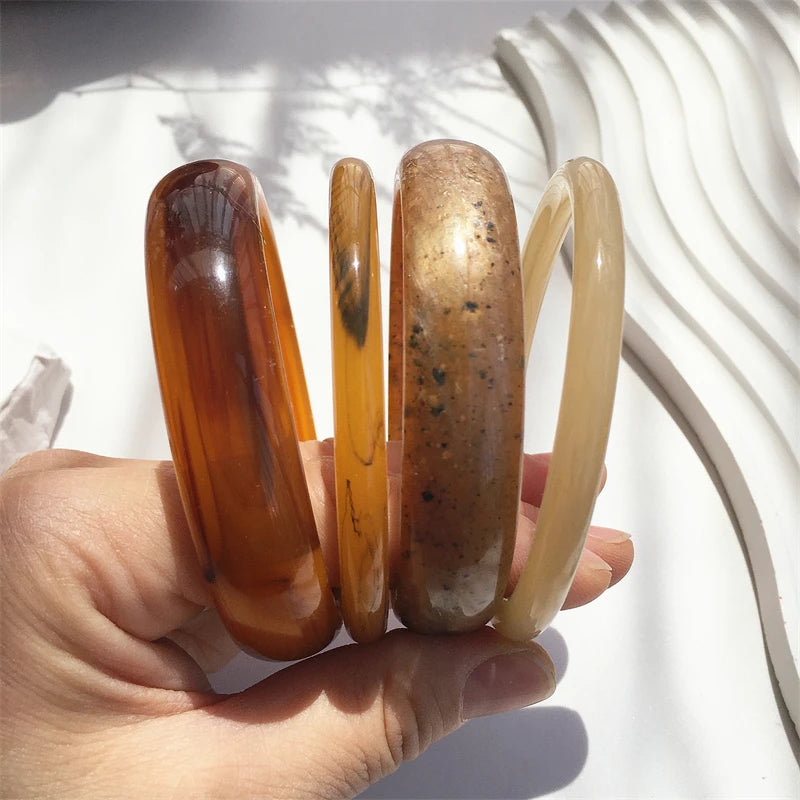 4-Piece Marble Acrylic Resin Bracelet