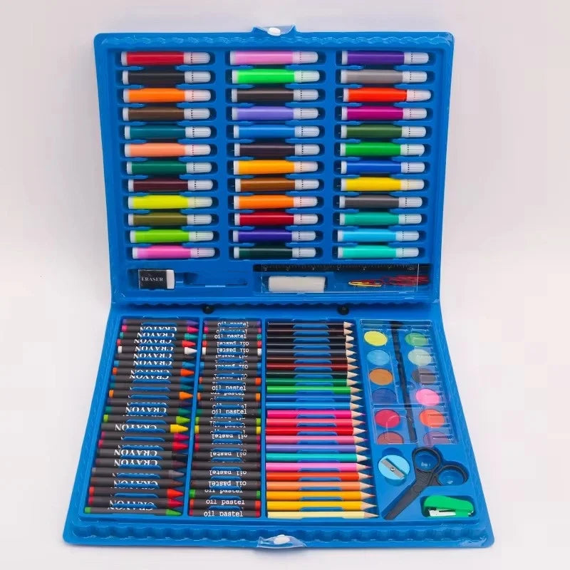 150 Brush Set Children's Painting, Stationery Box