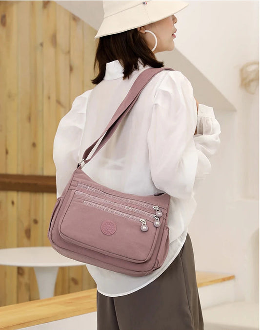 Shoulder Crossbody Waterproof Nylon Handbag