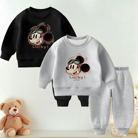 Casual Tracksuits Spring Fall O Neck Hoodies Set