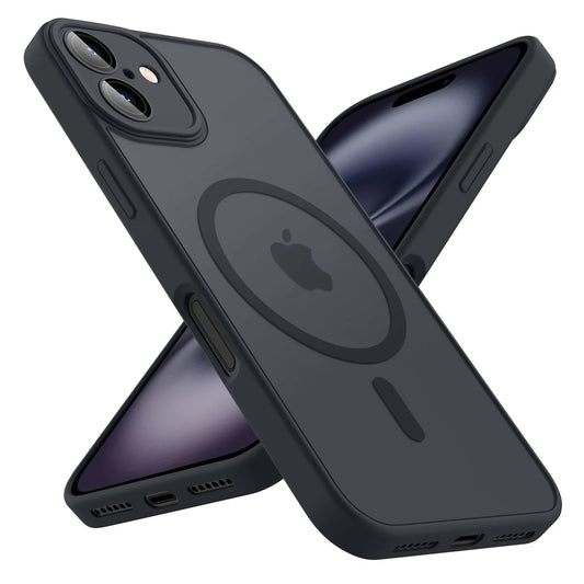 Magnetic Matte Translucent Shockproof iPhone Wireless Charge Cover