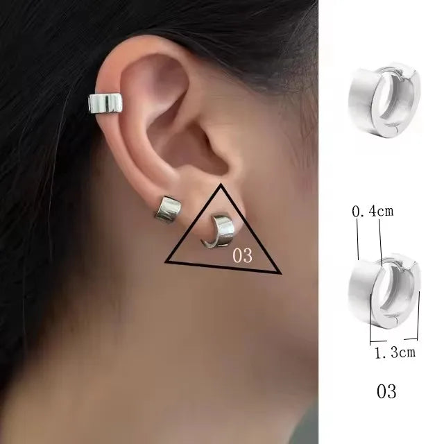 925 Sterling Silver Frosting Hoop Earrings