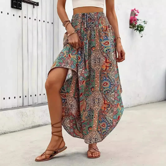Bohemian Boho High Waist Long Skirts