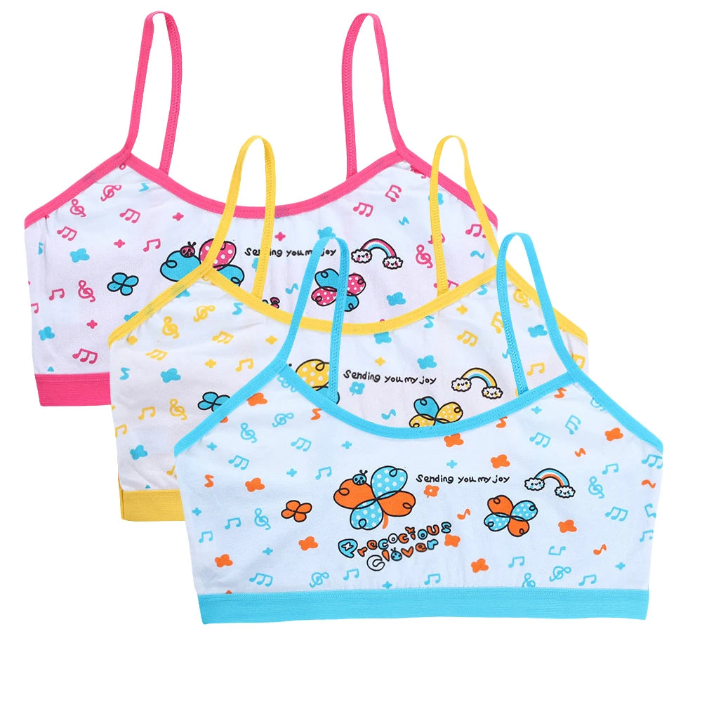 Teenage Girls Vest Bras Cartoon Panda Underwear