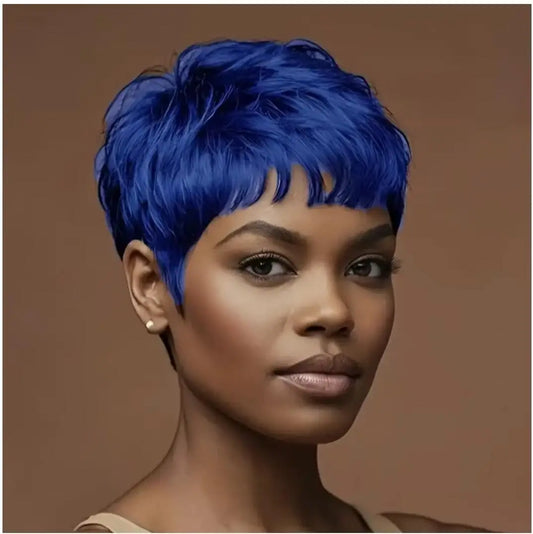 Short black Pixie cut wig