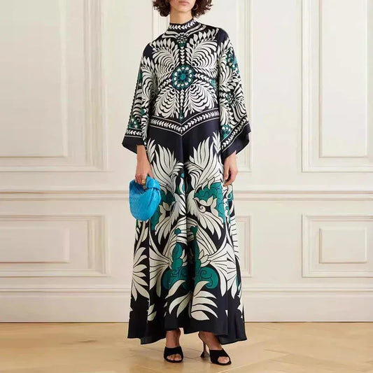 Ethnic Print Boho Long Dress