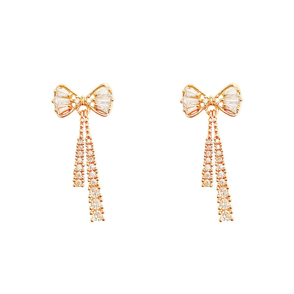 DANA Zircon Bow Earrings