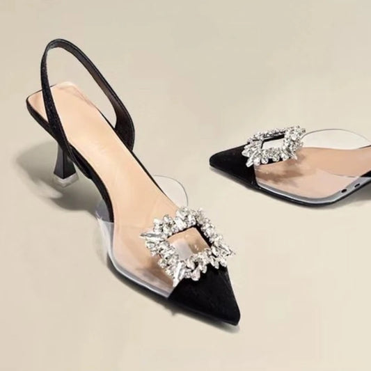 Sexy Crystal Transparent High Heels