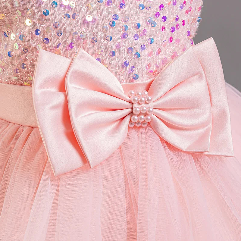 Flower Sequins Short Sleeveless Costume Cosplay