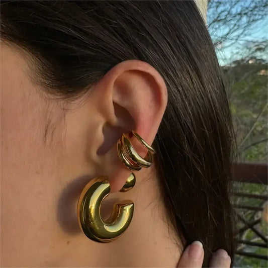 DANA 18K Gold Color Stainless Steel Earring
