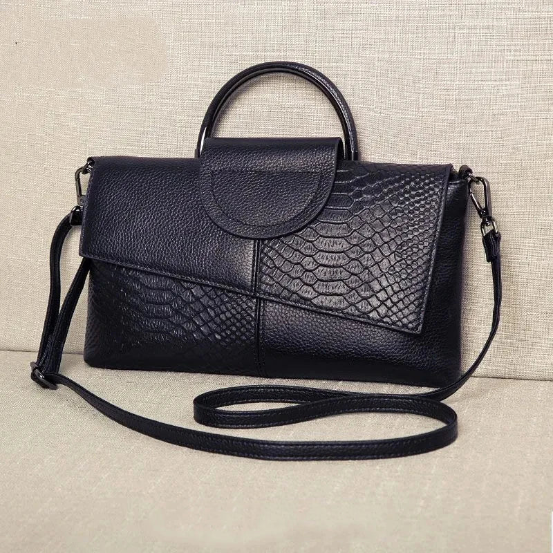 PU Synthetic Leather Alligator Bag