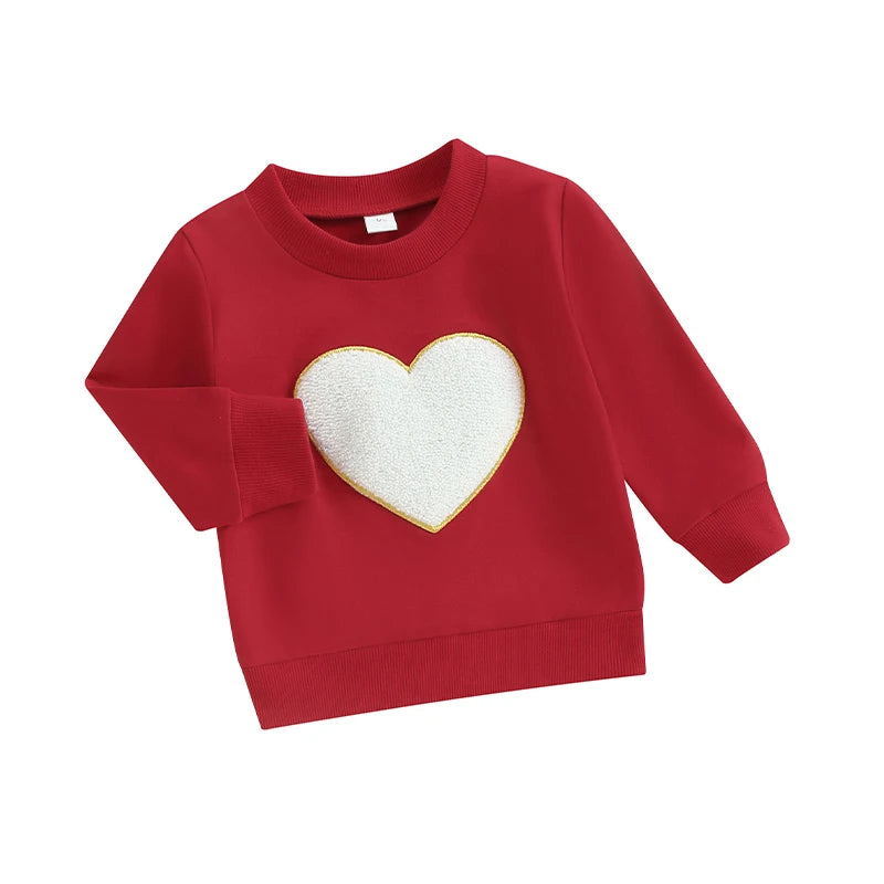 0-3Y Baby Kids Valentine's Day Sweatshirts Tops Toddler