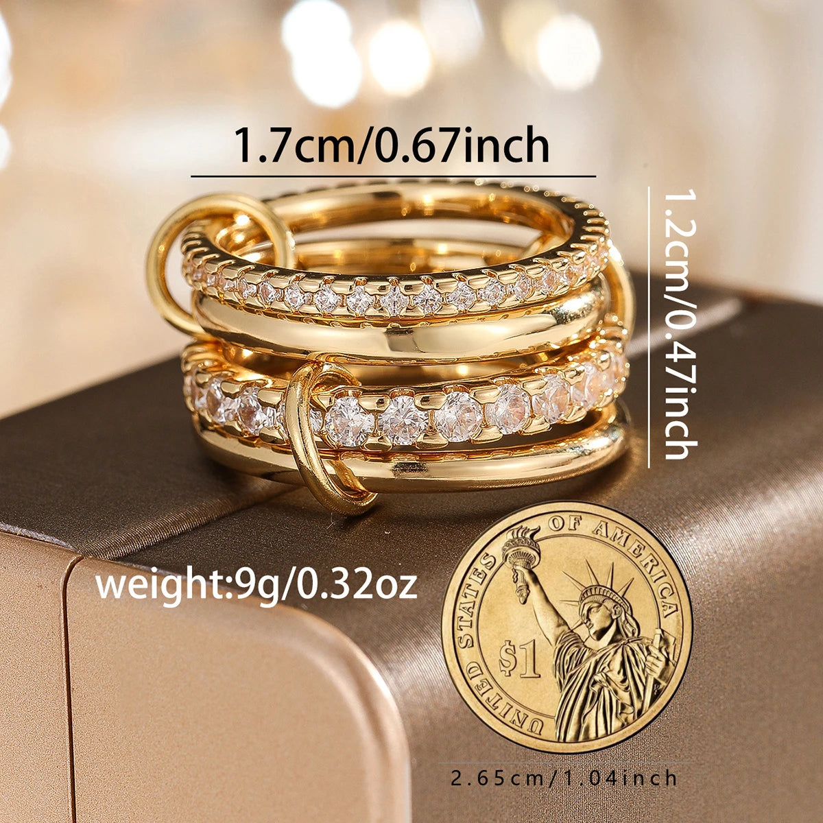 A Four-Ring Interlocking Ring