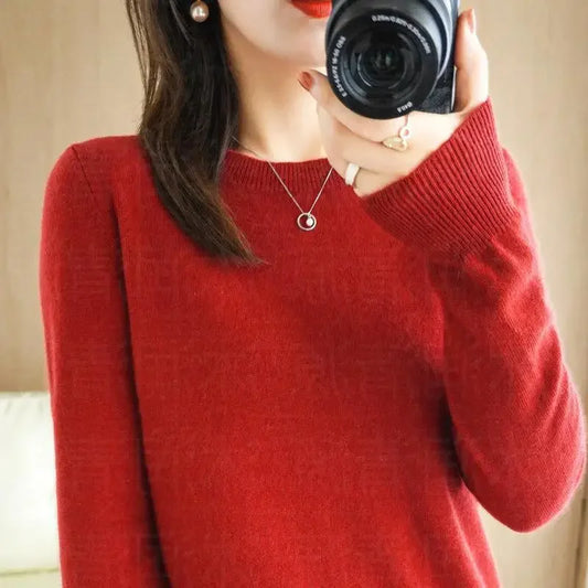 Thin Round Neck Pullover