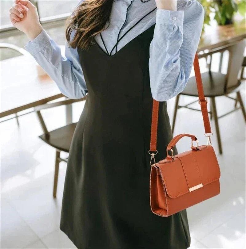 PU Leather Small Flap Crossbody Bag