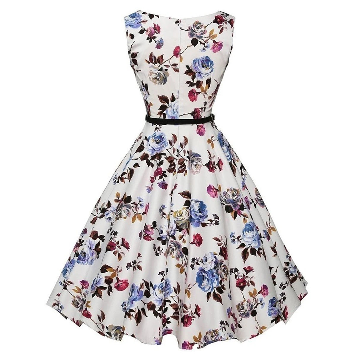 Floral Robe Retro Swing Casual Rockabilly Dresses