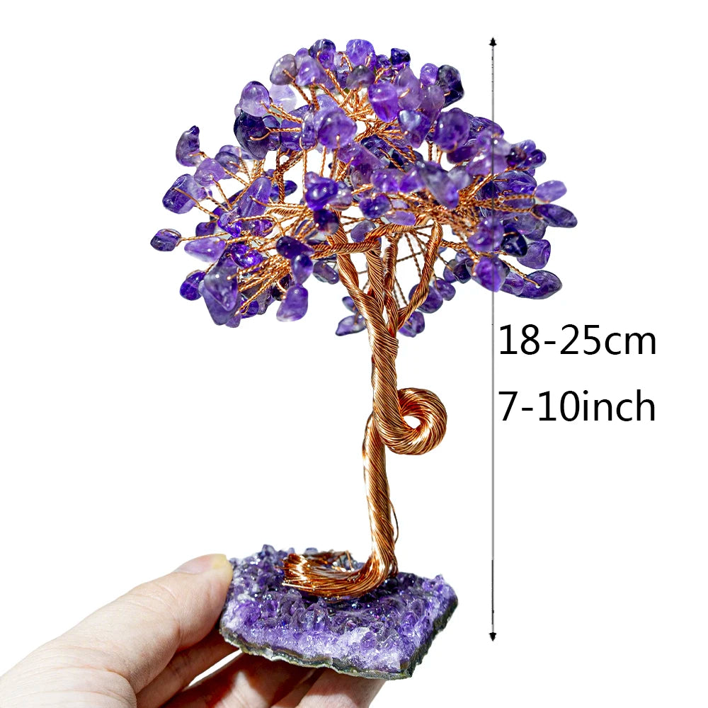 Amethyst Healing Crystals Tree Wrapped