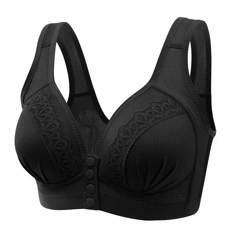 Mom Bra Large Size Front Buttons Bra
