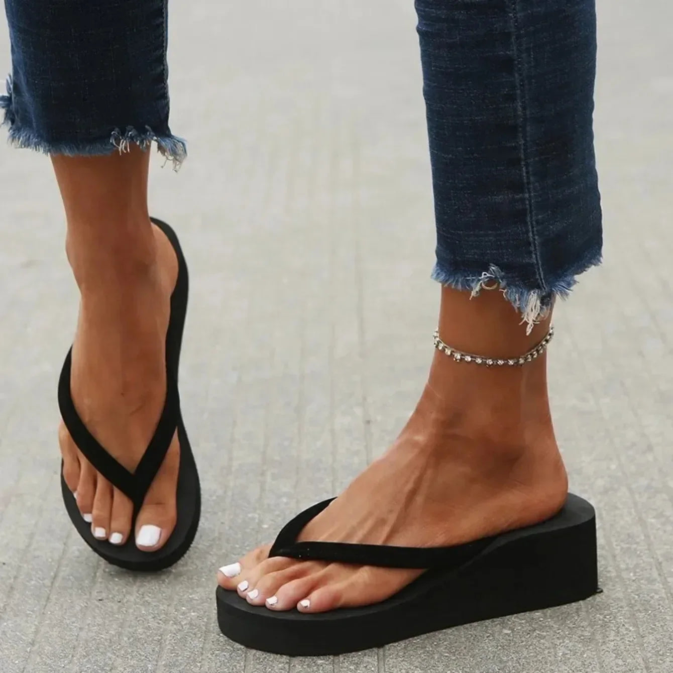 Wedges Flip Flops Foam Slippers