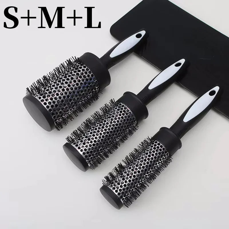 Round Curling Roller Comb Hair Styling