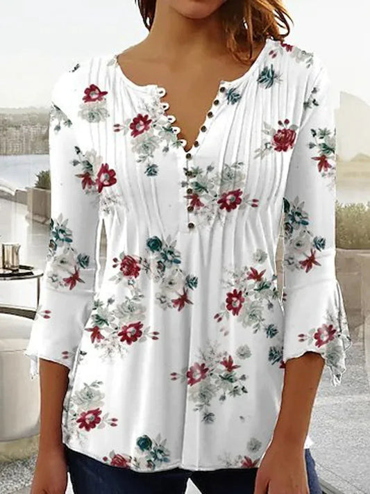 Casual loose long-sleeved Elegant Blouse