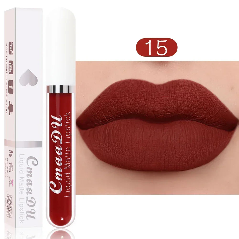1 Pcs Matte Lip Gloss Liquid Lipstick Waterproof