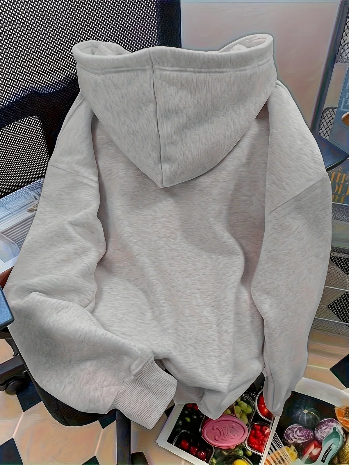 Hooded Casual Cut NEW YORK USA Lettering Casual HipHop Sweater