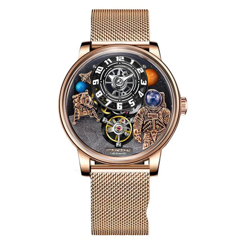Luxury Robot Astronaut Space Sapphire Luminous Waterproof Watches