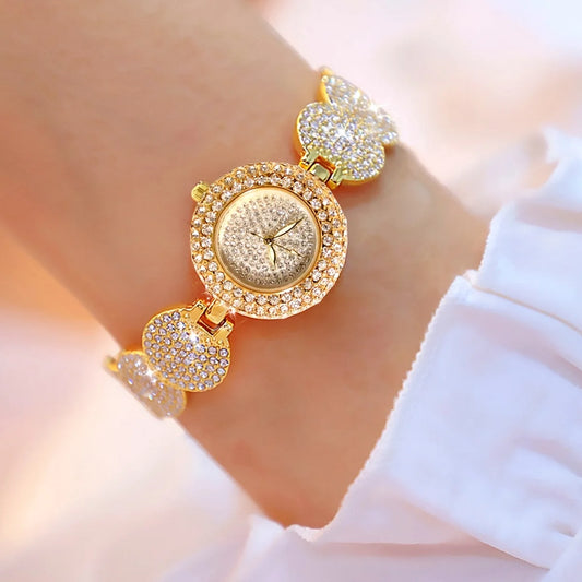 Luxury Rhinestone Quartz Bracelet Watch