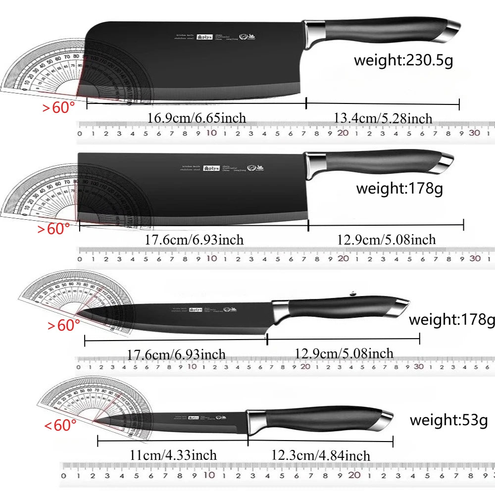 6pcs Kitchen Knife Set with Knife Holder