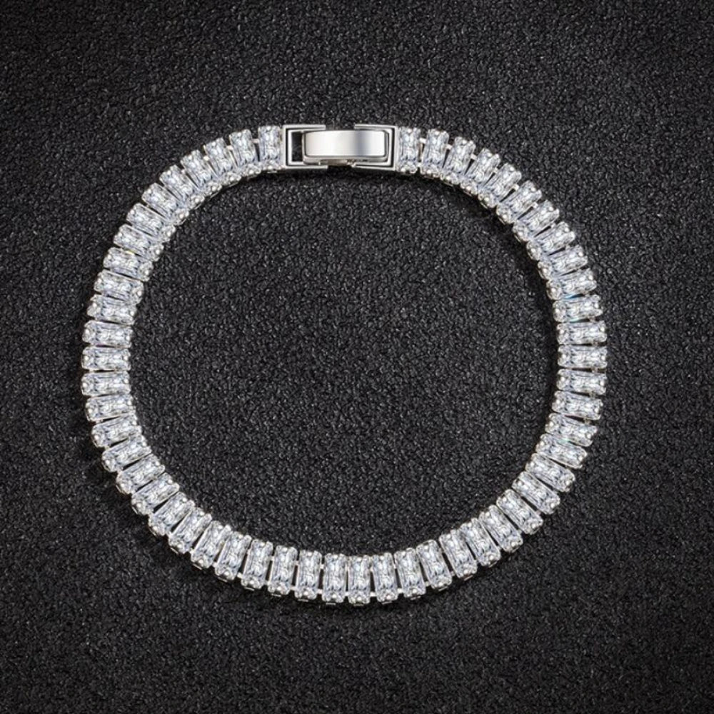 DANA 925 Sterling Elegant Zircon Crystal Bracelet