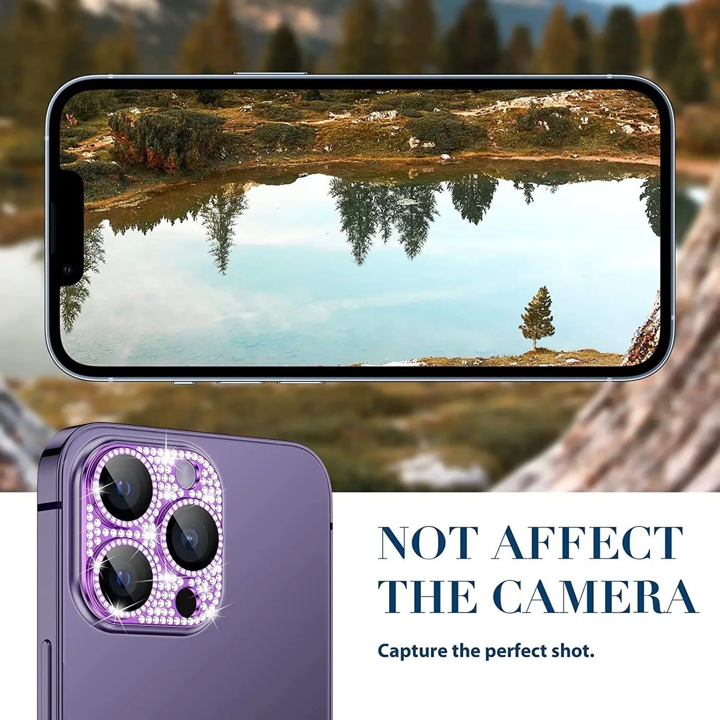 Diamond Camera Lens Protector Metal Lens Protection For IPhone