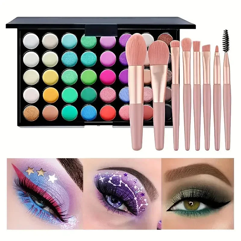 Glitter Eyeshadow Palette Matte Waterproof Cosmetics