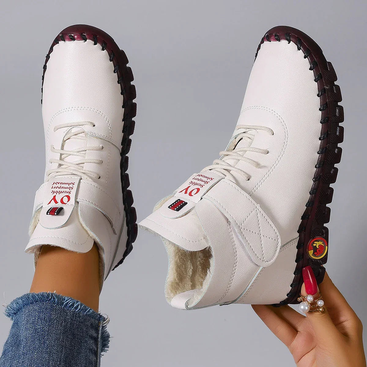 Flat Ankle Luxury Casual Thickened Warm Boots