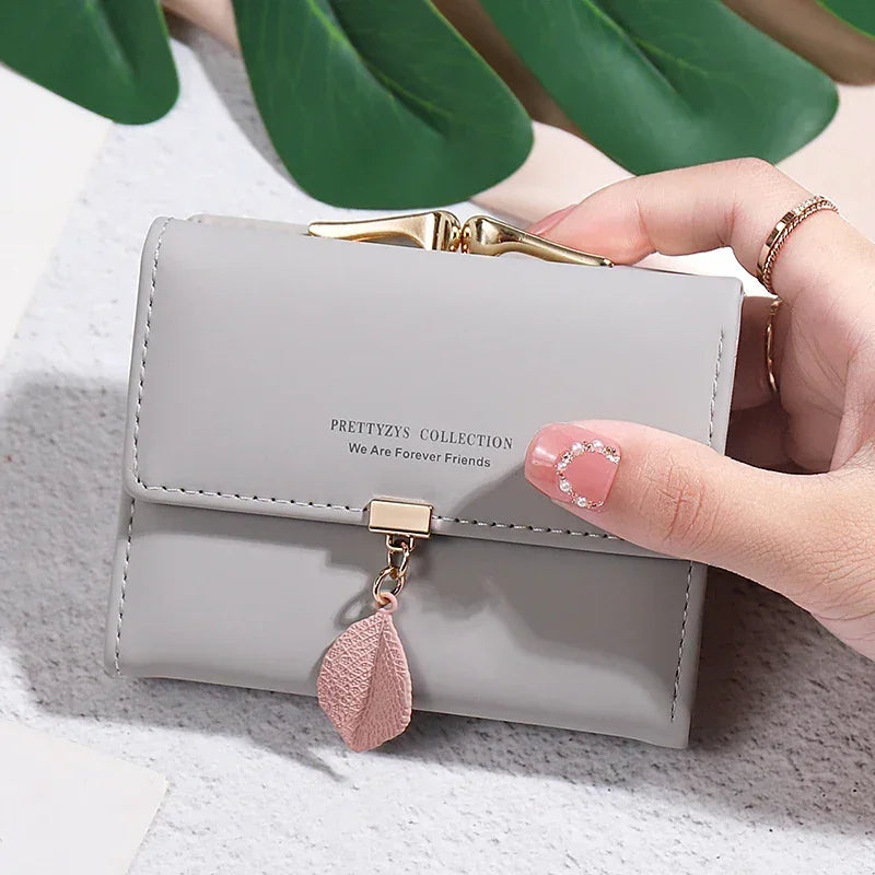 Korean leather Short Wallet