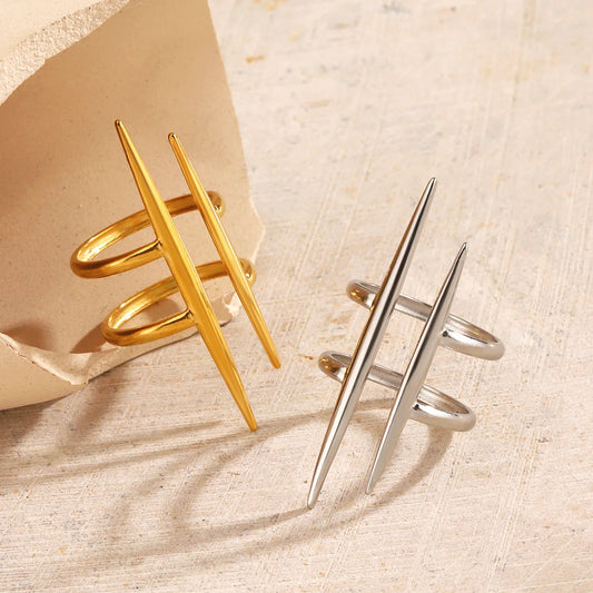 DANA Pop Gold-Plated Stainless Steel Ring