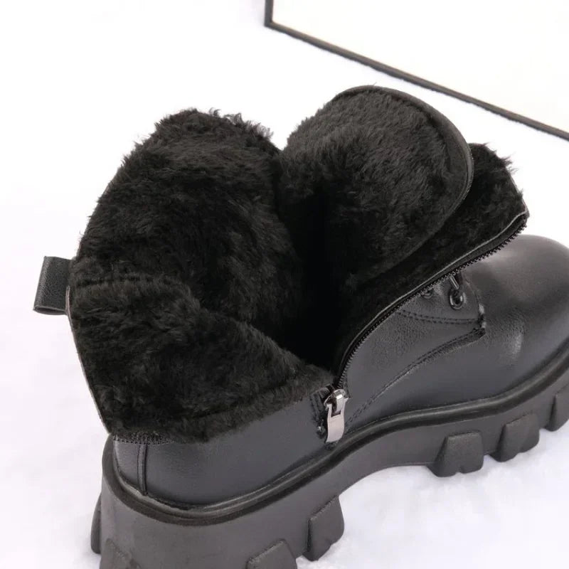Korean Style High-Top Cotton Boots