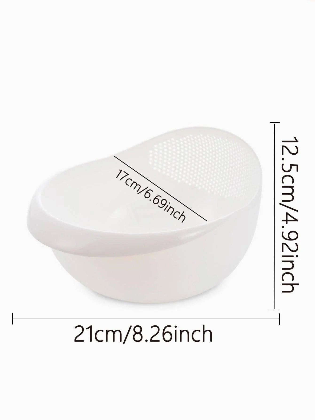 1/3pcs- Colander Rice Bowl Drain Basket