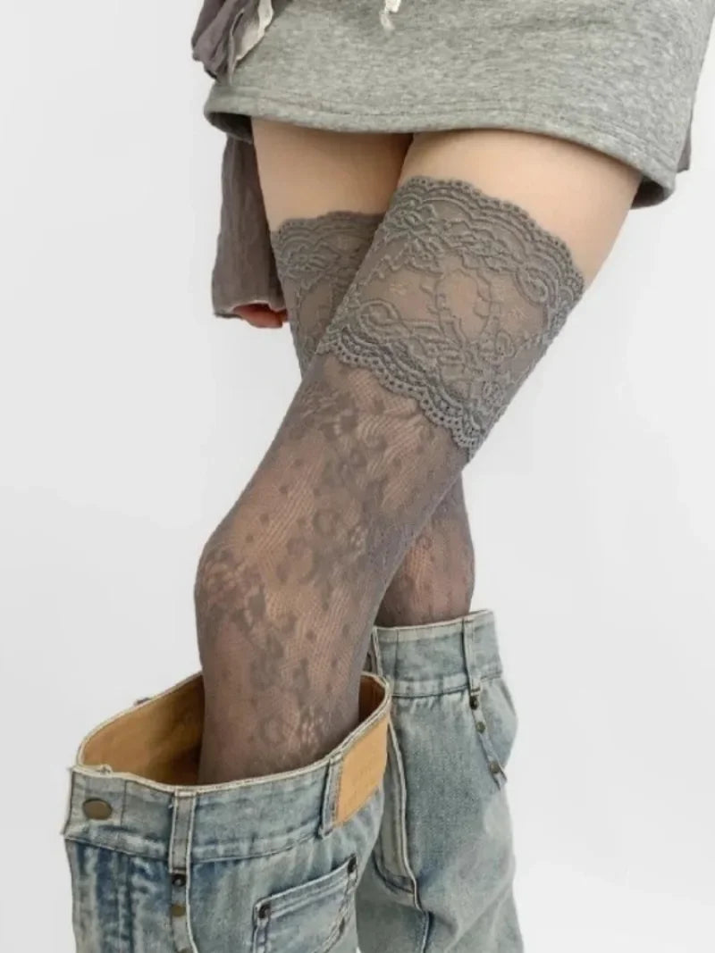 Sexy Lace Floral Fishnet Stockings Socks