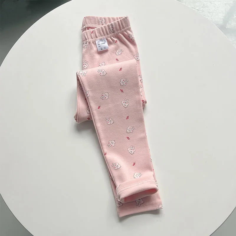 Autumn Winter Thick Cotton Elastic Slim Toddler Tights Baby Leggings
