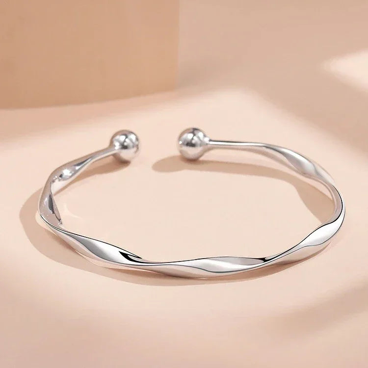 DANA 925 Sterling Silver Peacock Opening Bracelet