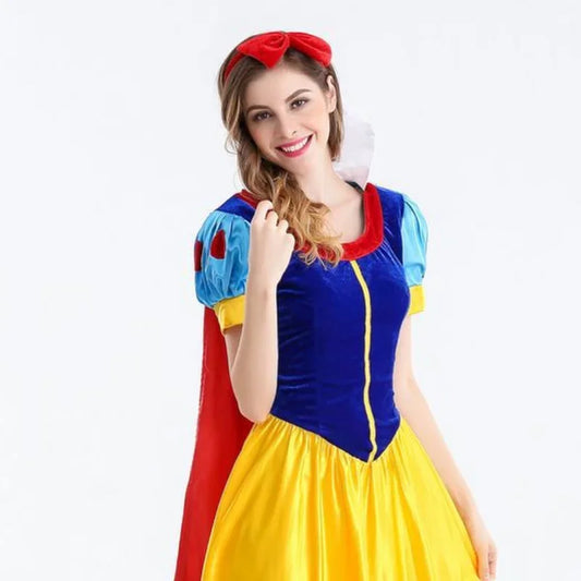 Cartoon Snow White Halloween Costume Coplay Dress