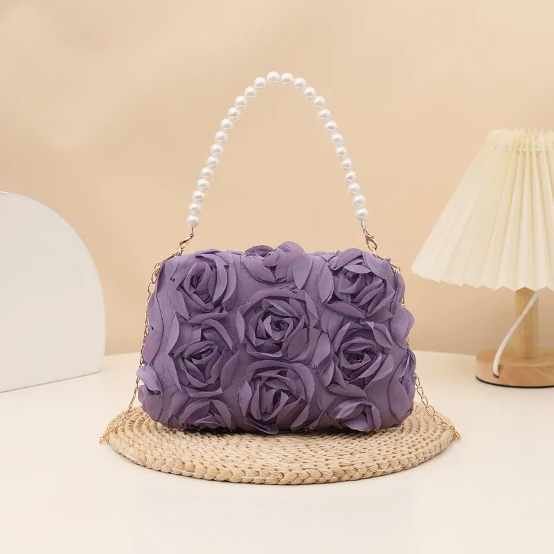 Floral Crossbody Small Shoulder Purse Floral Print Casual Handbag
