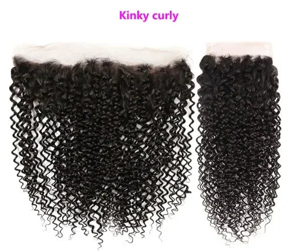 13x4 Lace Frontal Closure Straight Water Wave Kinky Curly